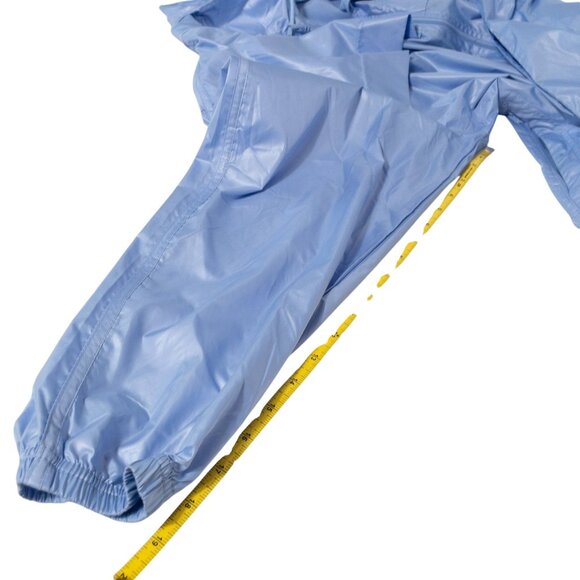 Layers Light Blue Windbreaker Zip Up Vintage SZ L Lightweight Jacket Windproof - Picture 5 of 7